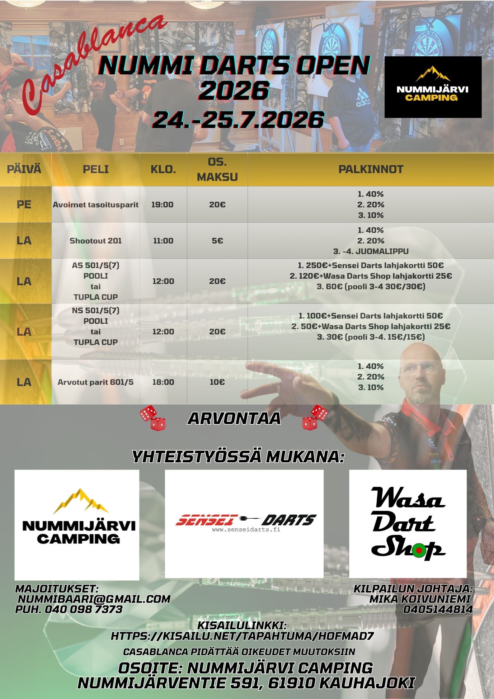 Nummi Darts Open 2026